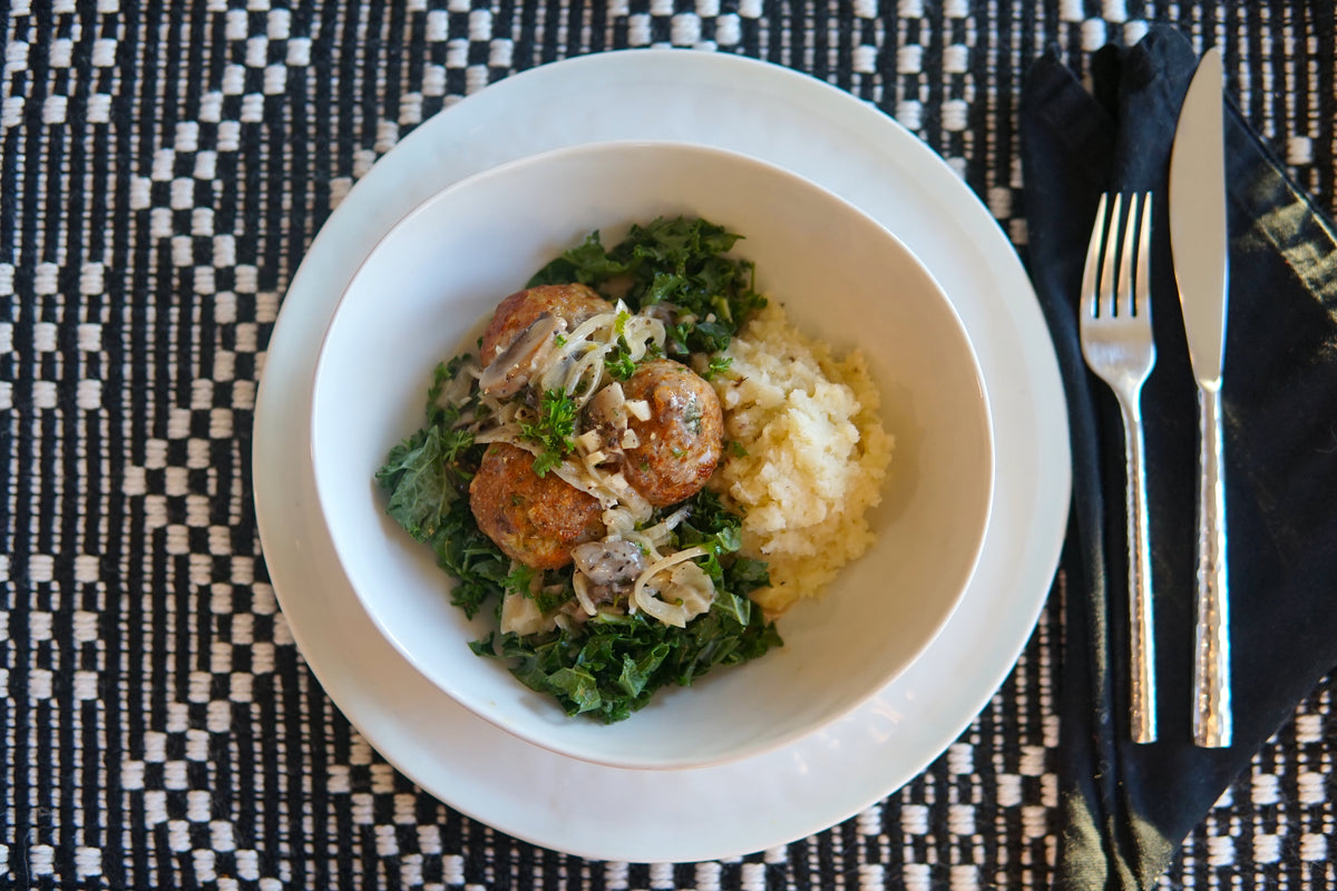 Keto Stroganoff Meatballs