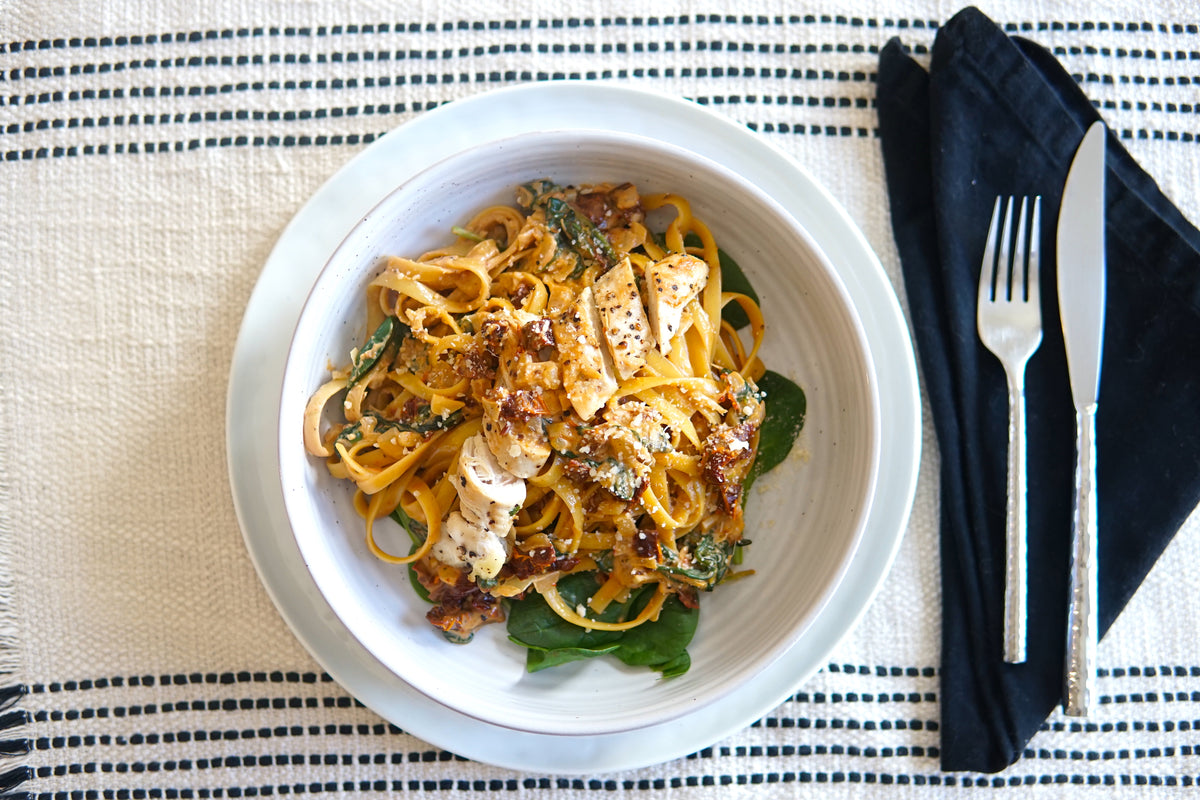 Tuscan Chicken Fettuccine