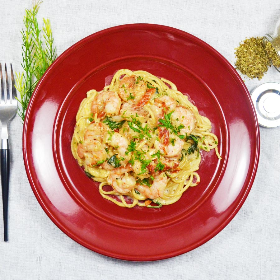 Tuscan Shrimp Fettuccine