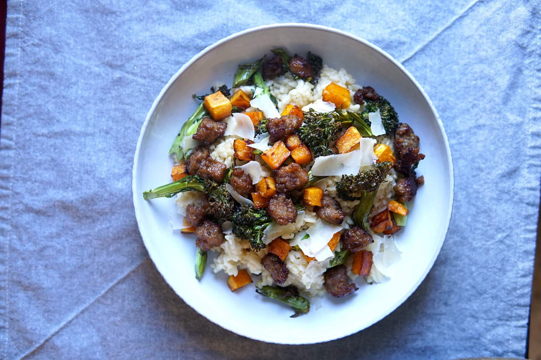 Sausage and Butternut Risotto